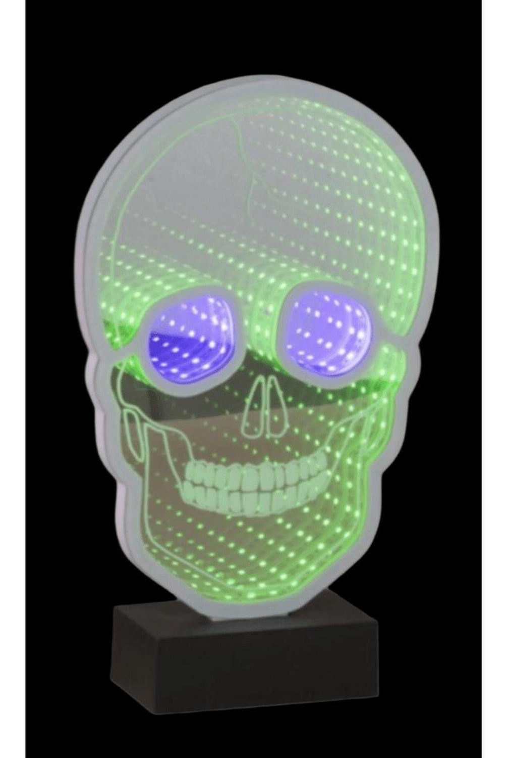 Skull Infinity Light Display 11"H