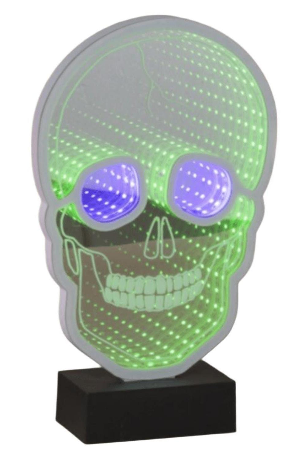 Skull Infinity Light Display 11"H