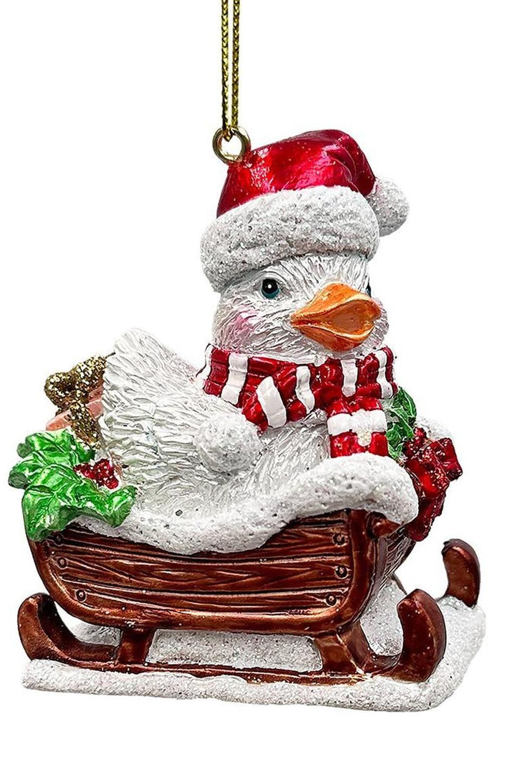 Sleigh-Borne Animal Ornaments, Set of 5
