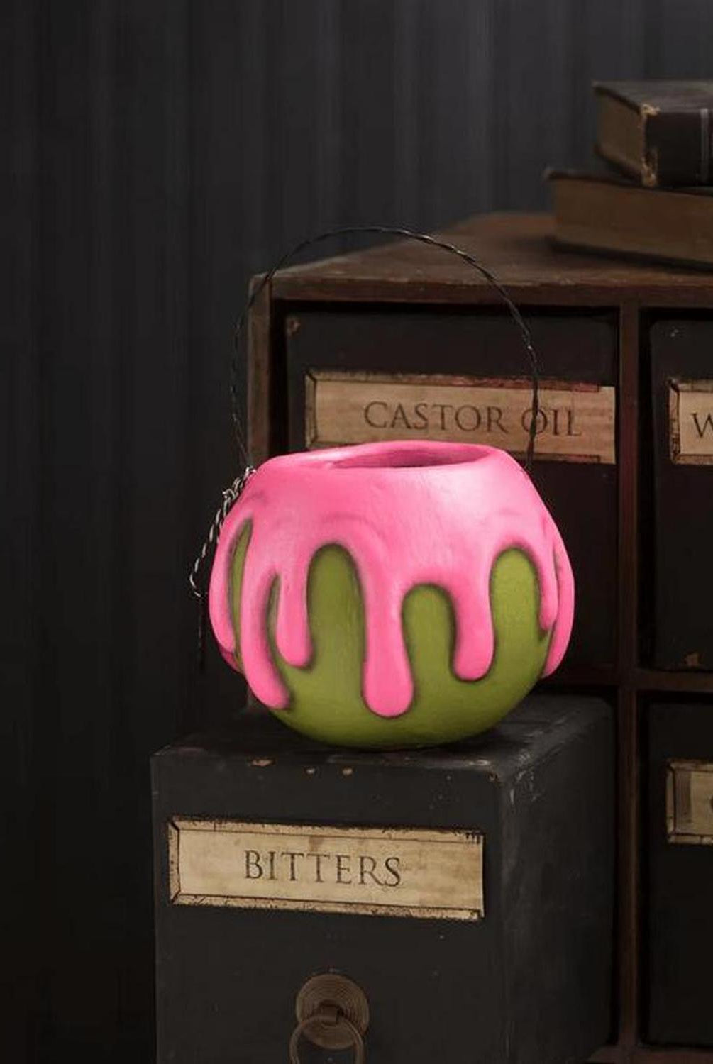 Small Green Apple Pink Poison Bucket