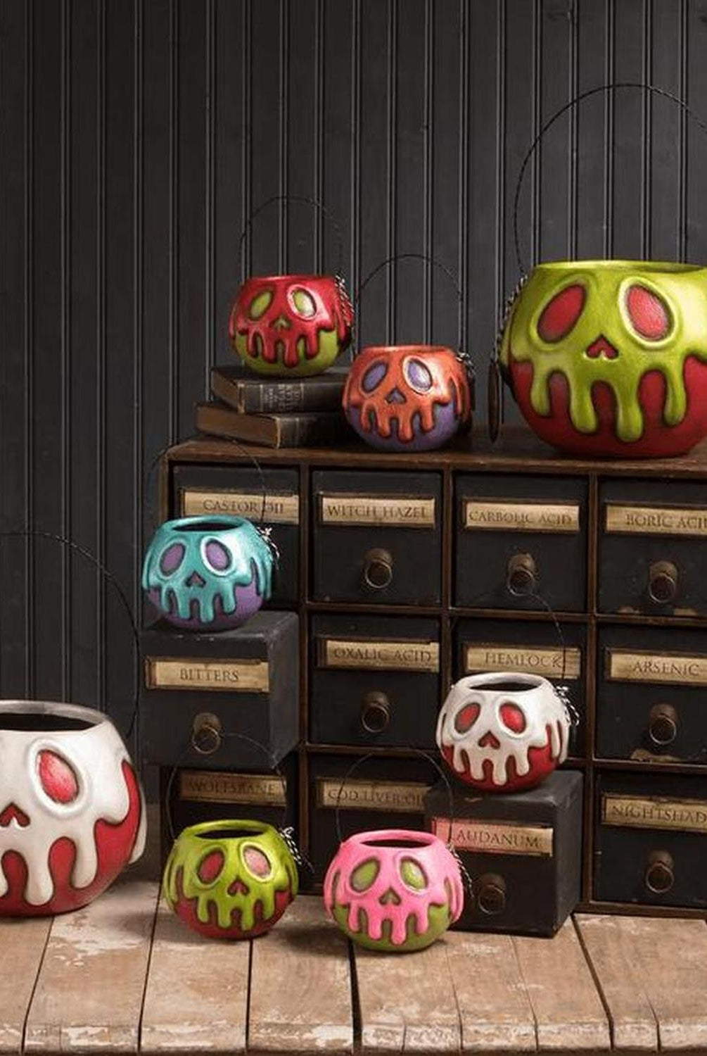 Small Green Apple Pink Poison Bucket