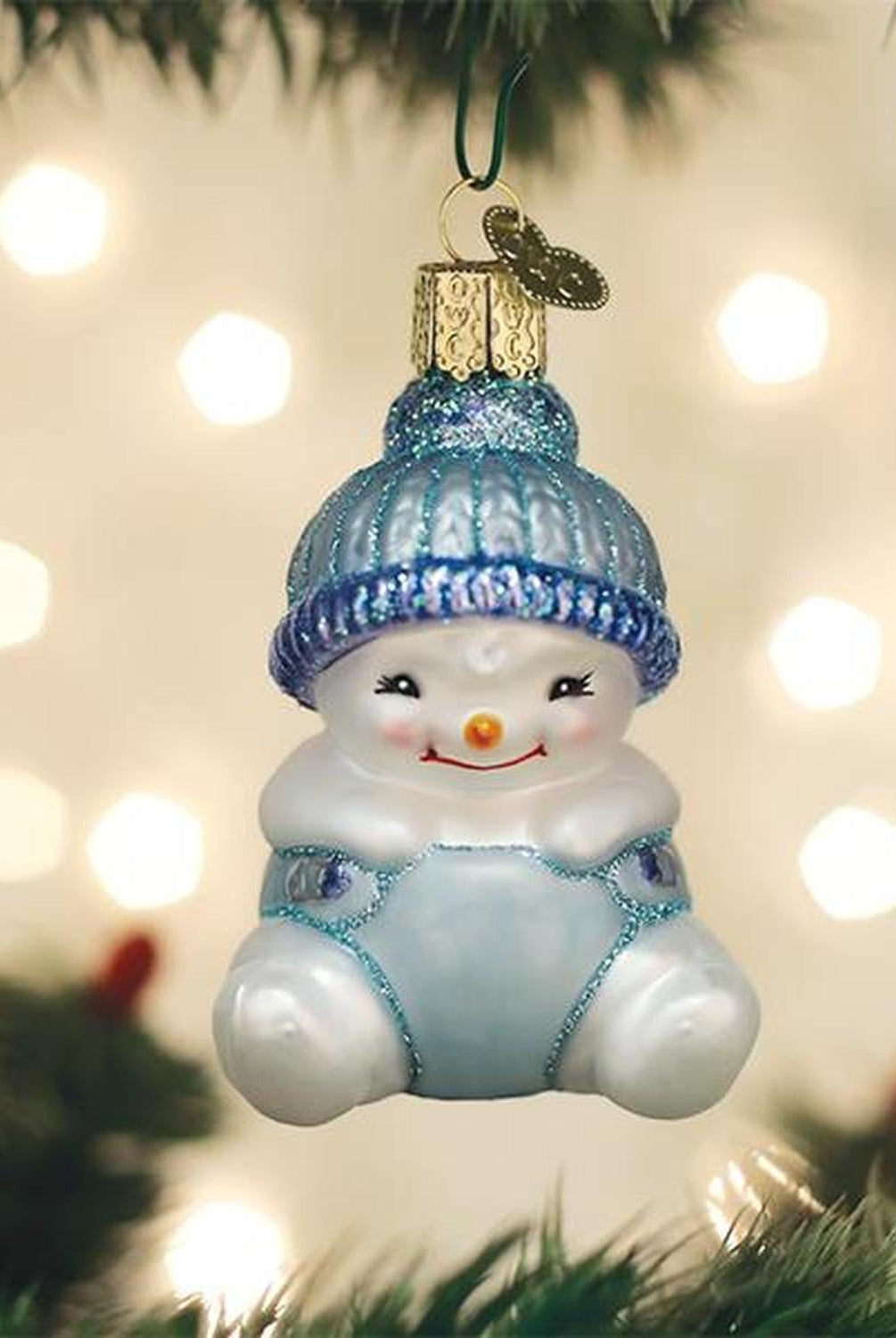 Snow Baby Boy Ornament