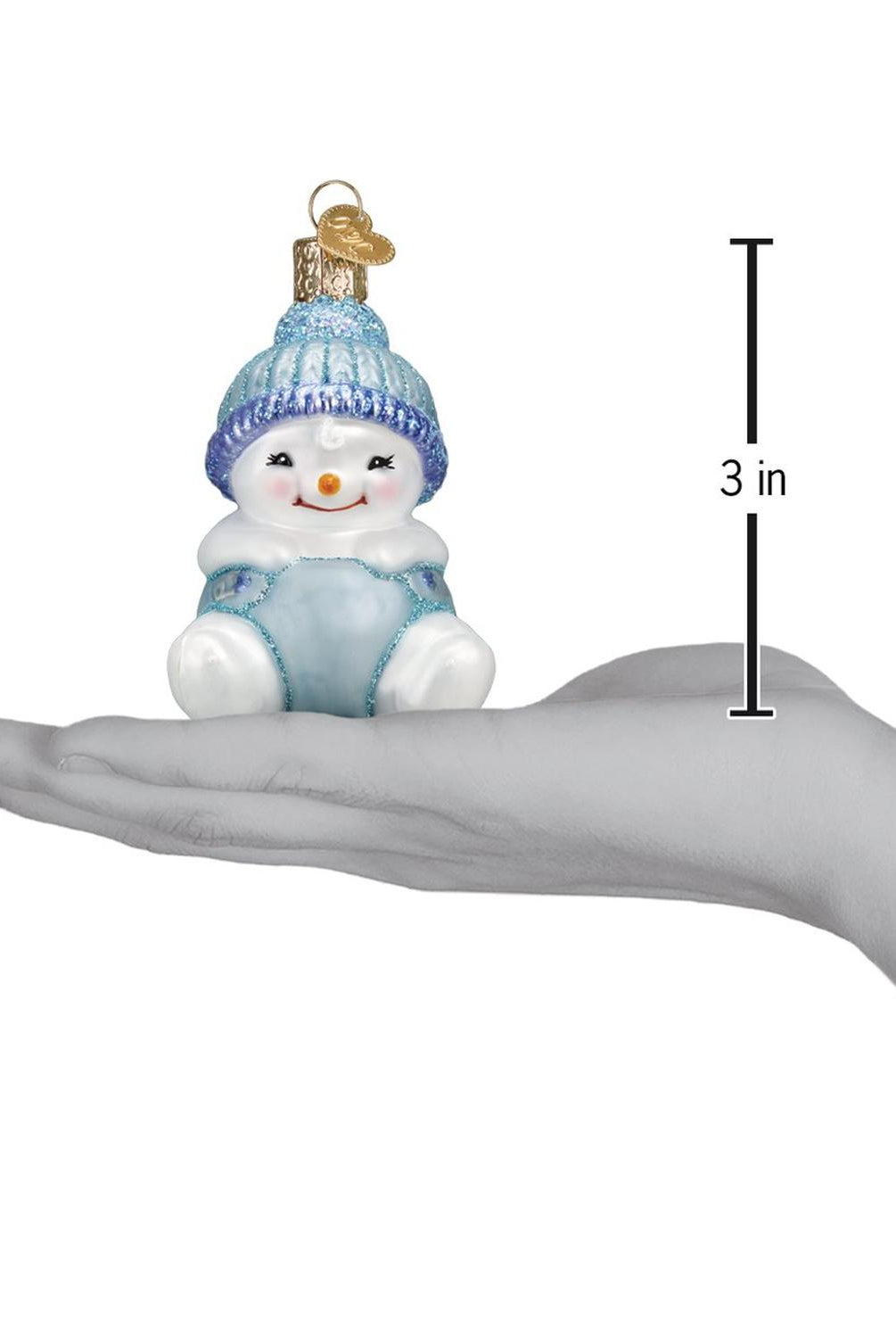 Snow Baby Boy Ornament