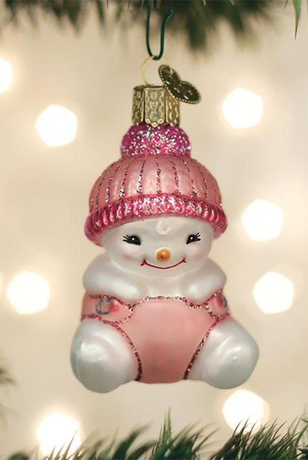 Snow Baby Girl Ornament