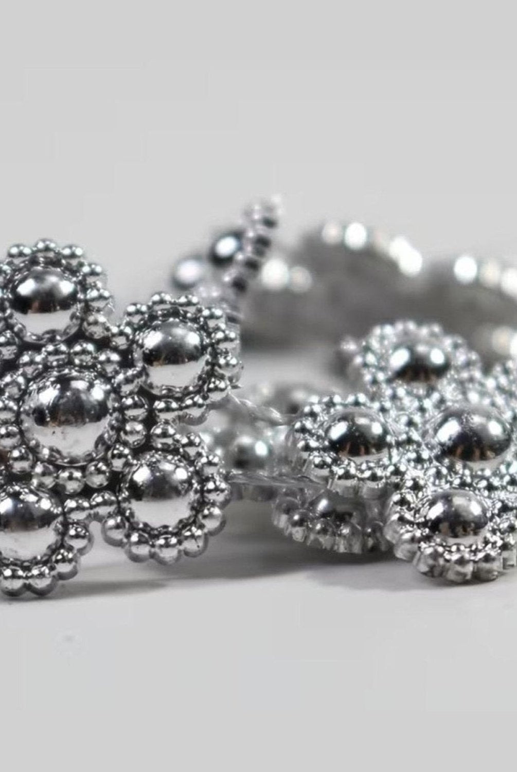 Shop For Snowflake Flower Rhinestone Bling Jewels: Silver (10 Yards)