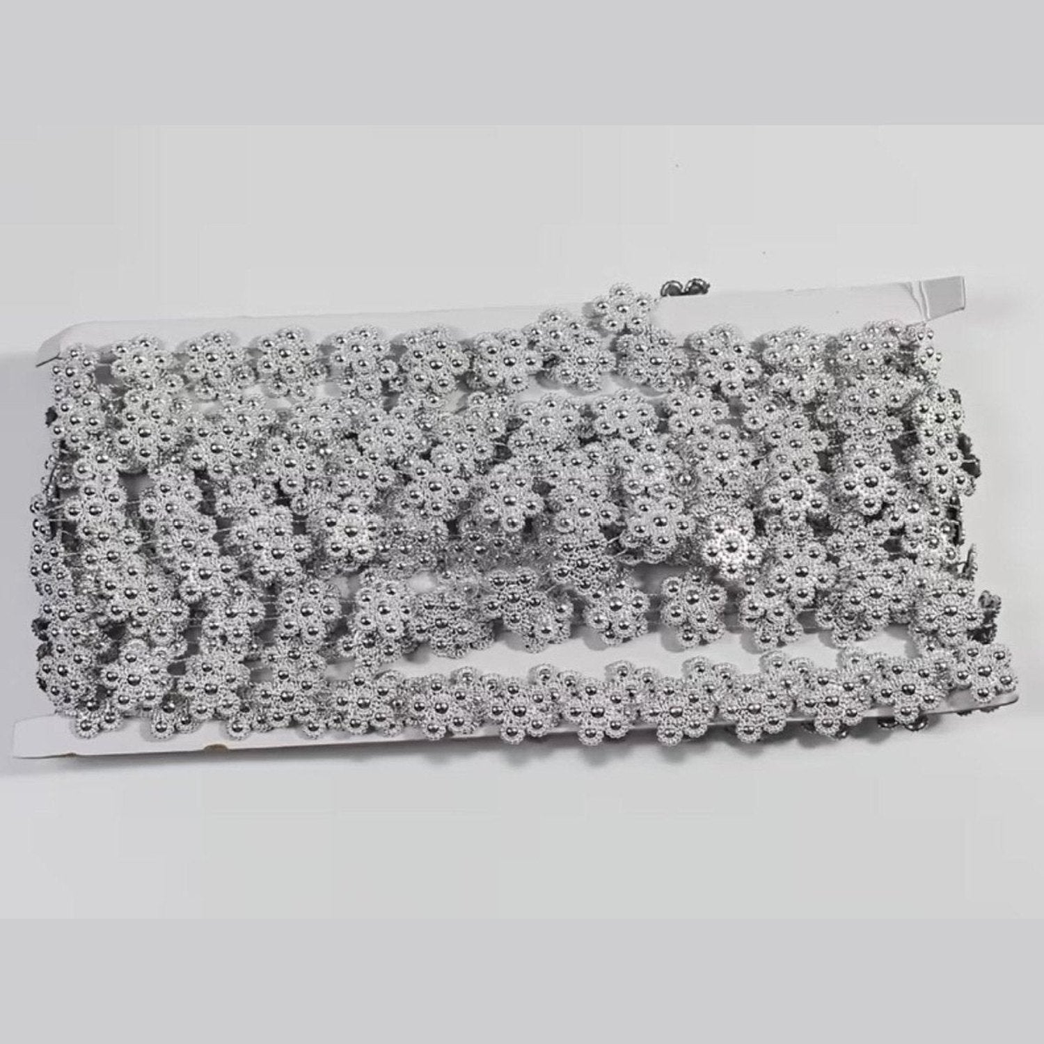 Shop For Snowflake Flower Rhinestone Bling Jewels: Silver (10 Yards)