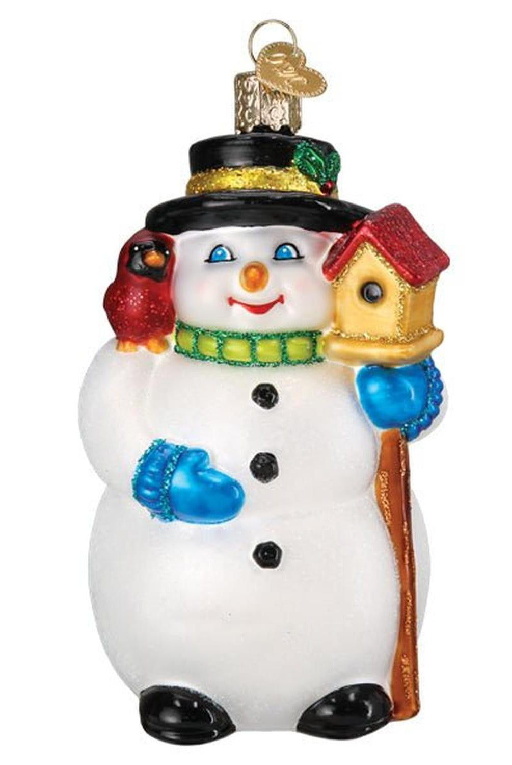 Snowman With Cardinal Ornament