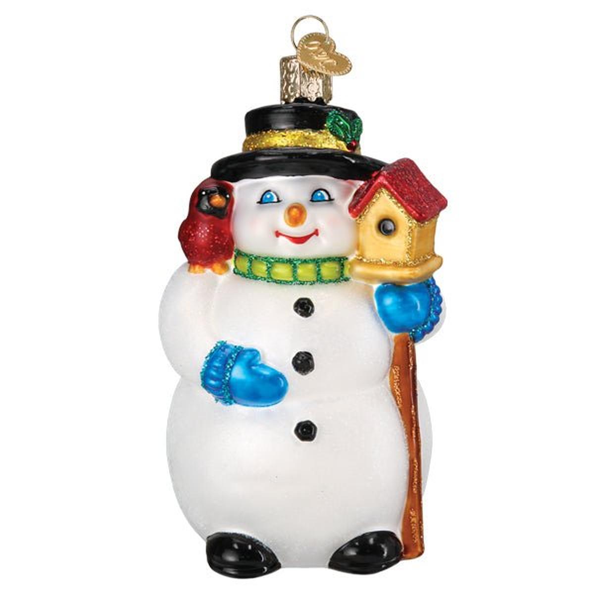 Shop For Snowman With Cardinal Ornament