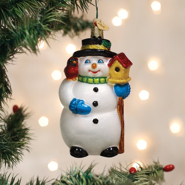 Shop For Snowman With Cardinal Ornament