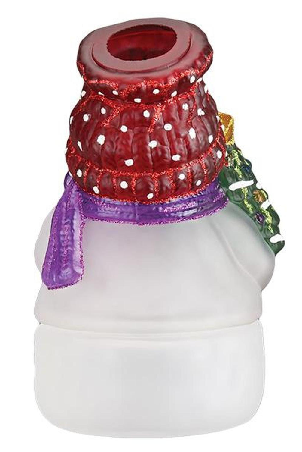 Snowman With Tree Candle Light