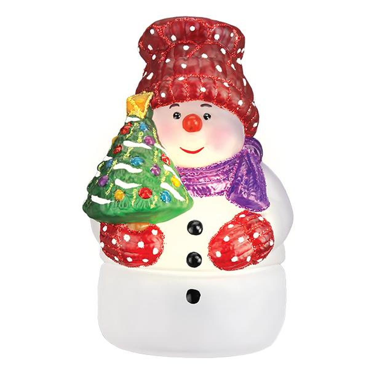 Shop For Snowman With Tree Candle Light