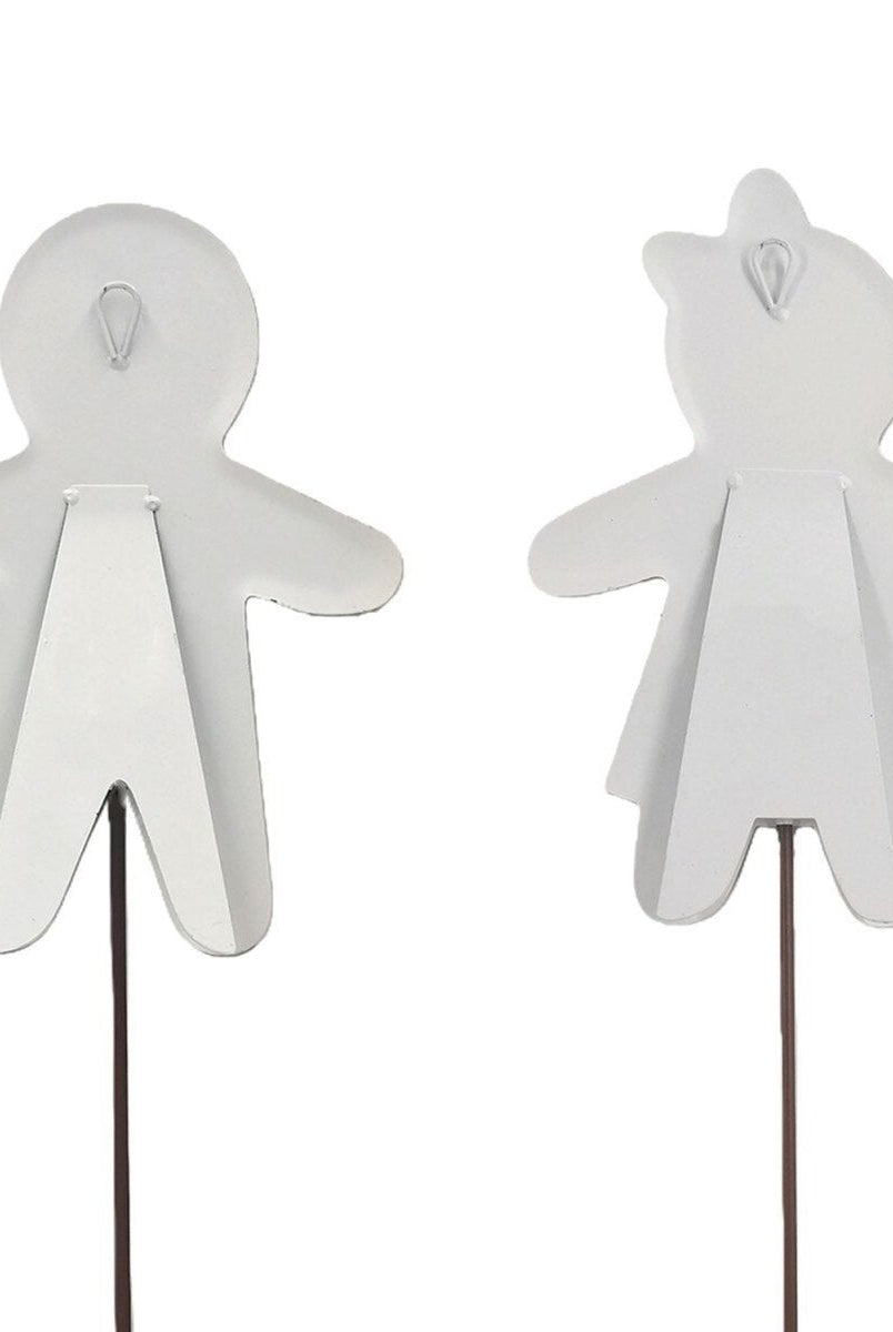 Shop For Snowy Gingerbread Boy & Girl (Stake/Hanger/Easel) Set of 2