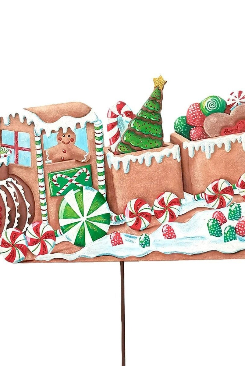 Shop For Snowy Gingerbread Train (Stake/Hanger/Easel)