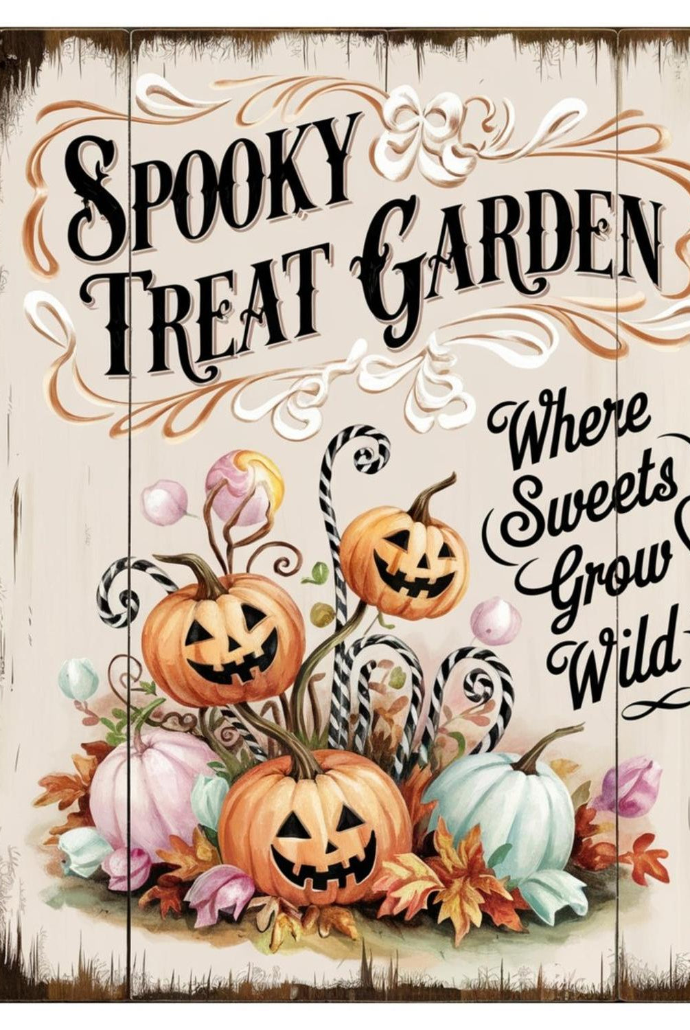 Spooky Treat Garden Halloween Sign