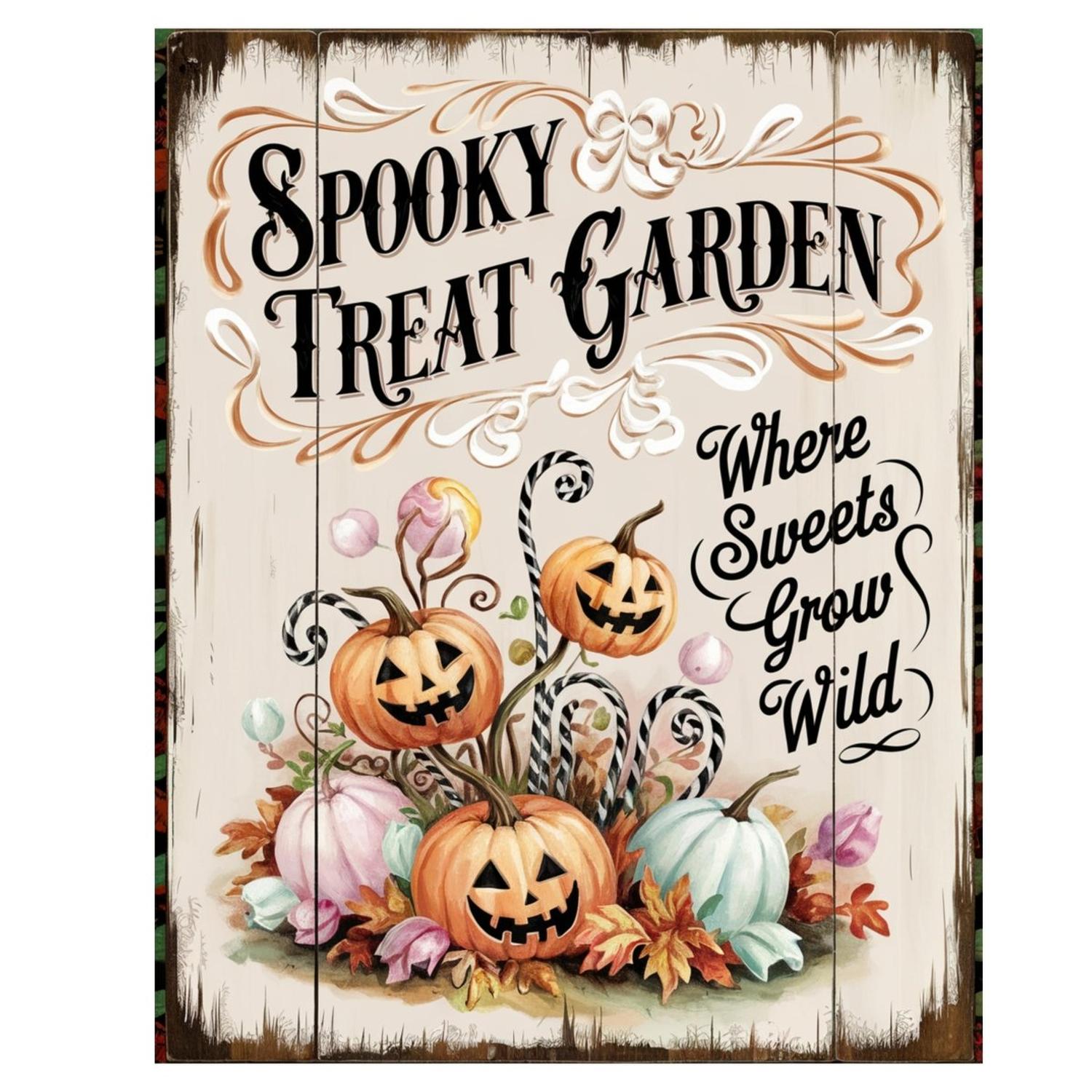 Shop For Spooky Treat Garden Halloween Sign