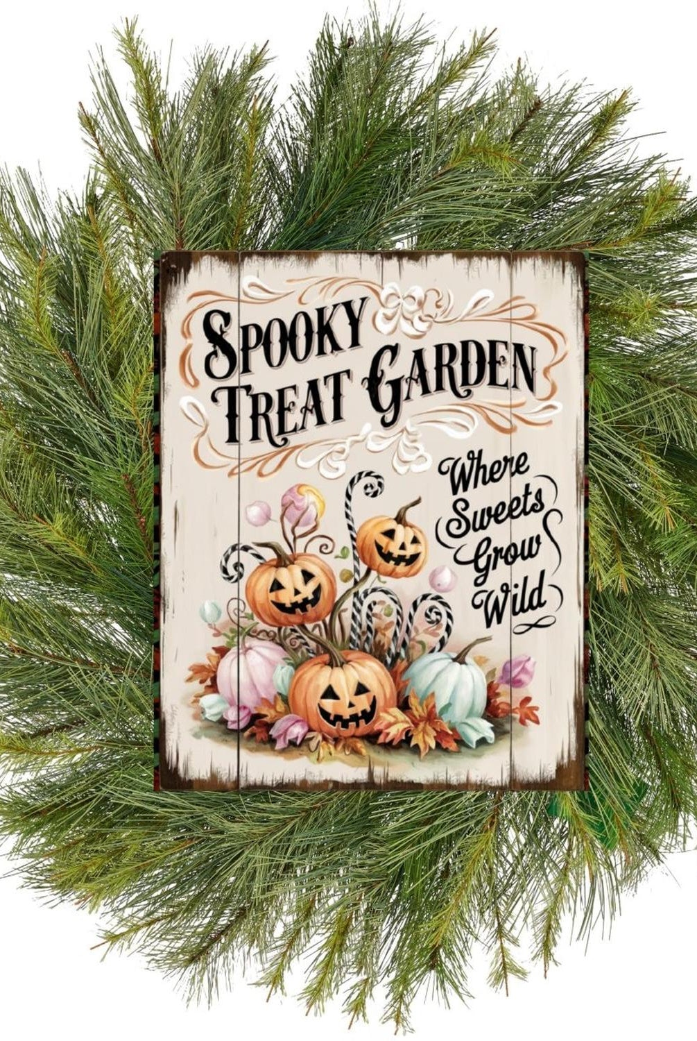 Spooky Treat Garden Halloween Sign