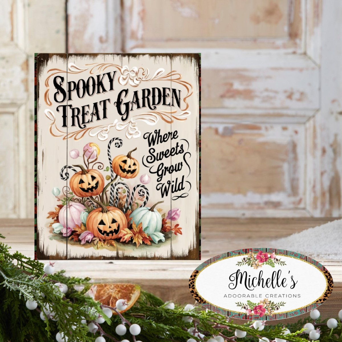 Shop For Spooky Treat Garden Halloween Sign