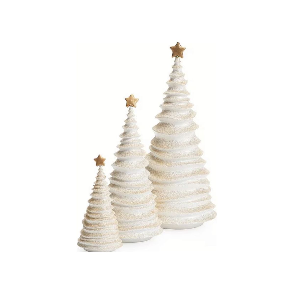Shop For Star Topped Glitter Frosted Christmas Trees at Michelle's aDOORable Creations