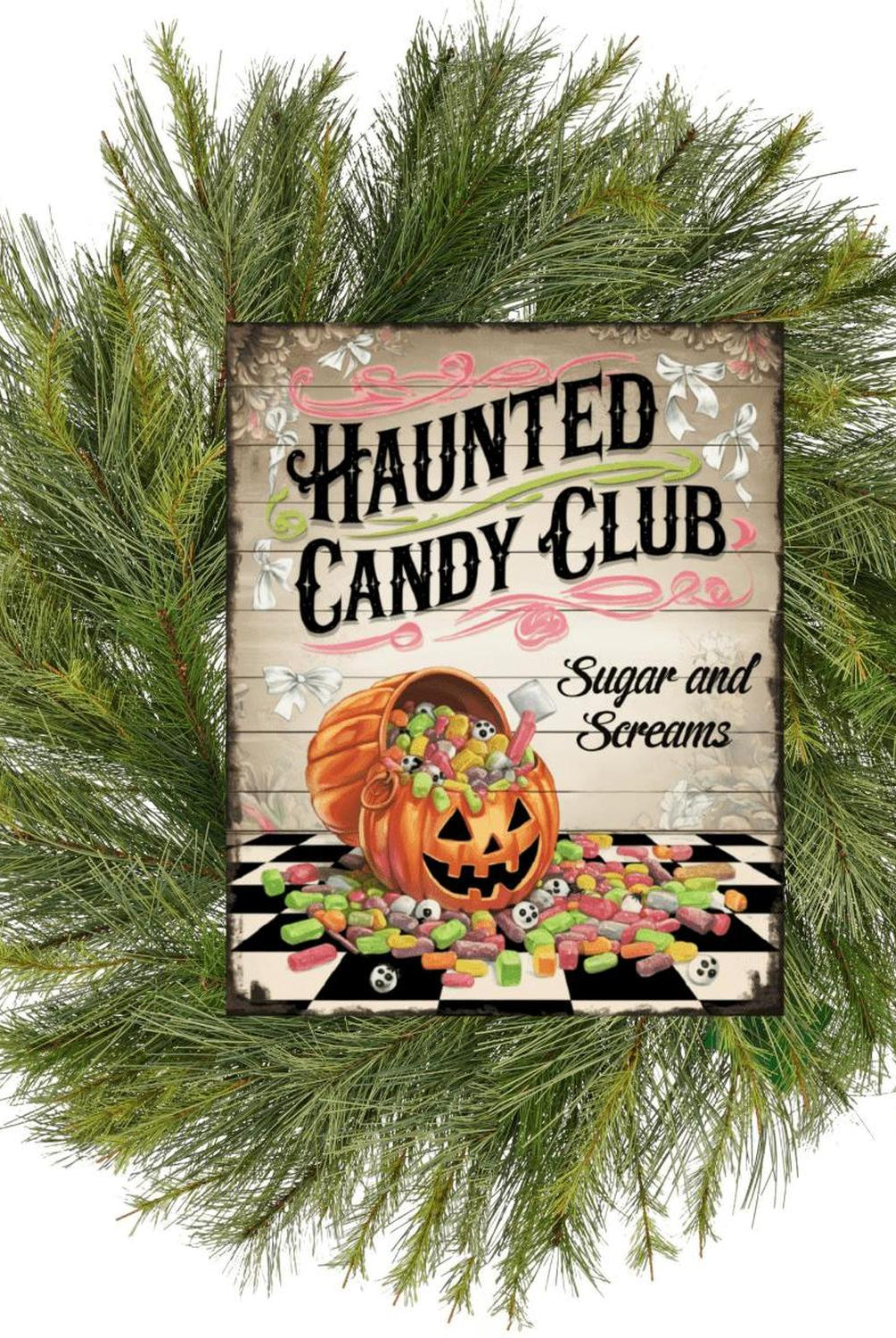 Sugar and Screams Halloween Club Sign