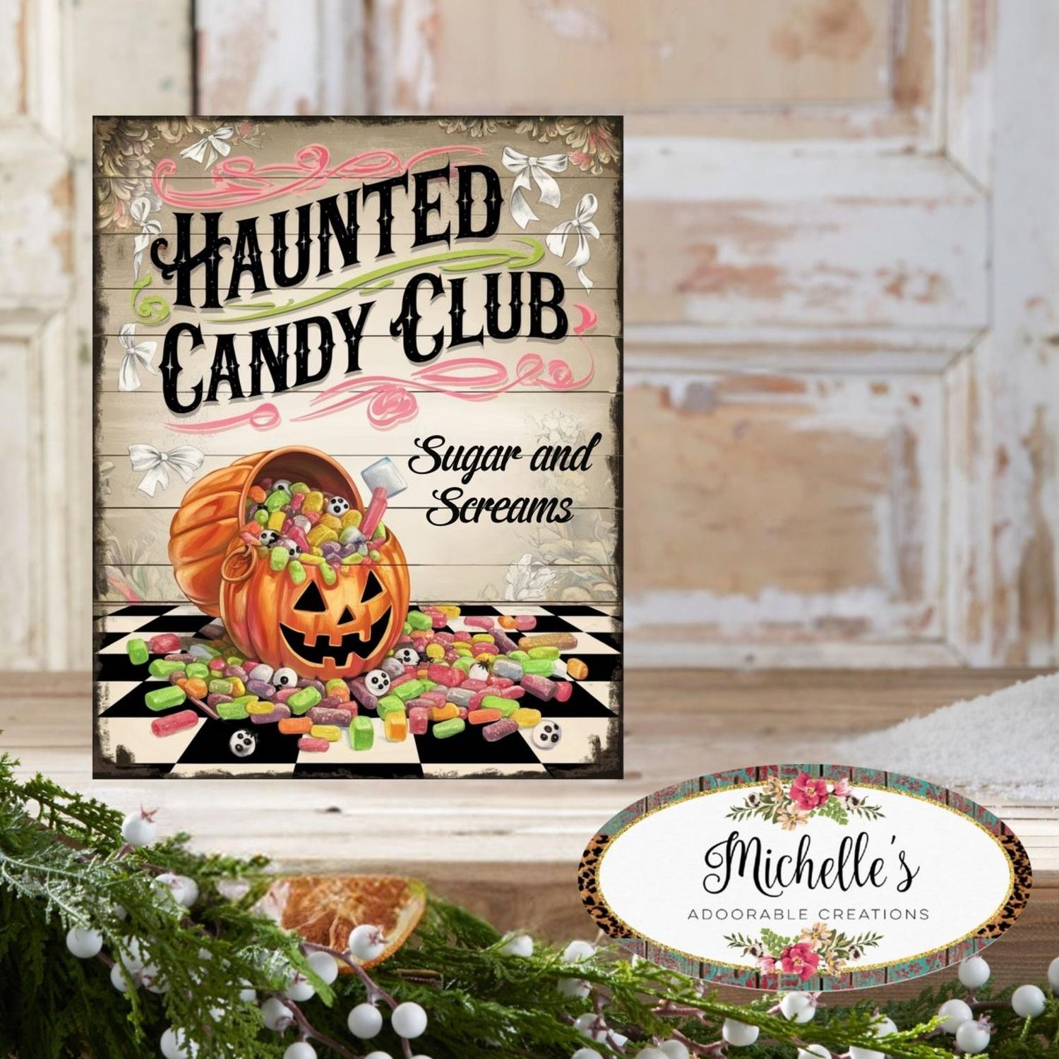 Shop For Sugar and Screams Halloween Club Sign