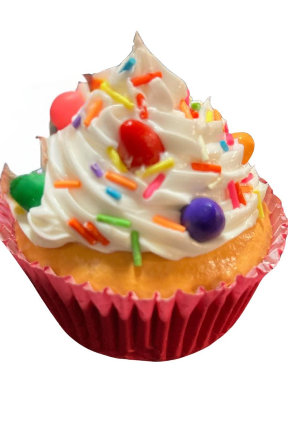 Sweet Cupcake With Candy Ornaments
