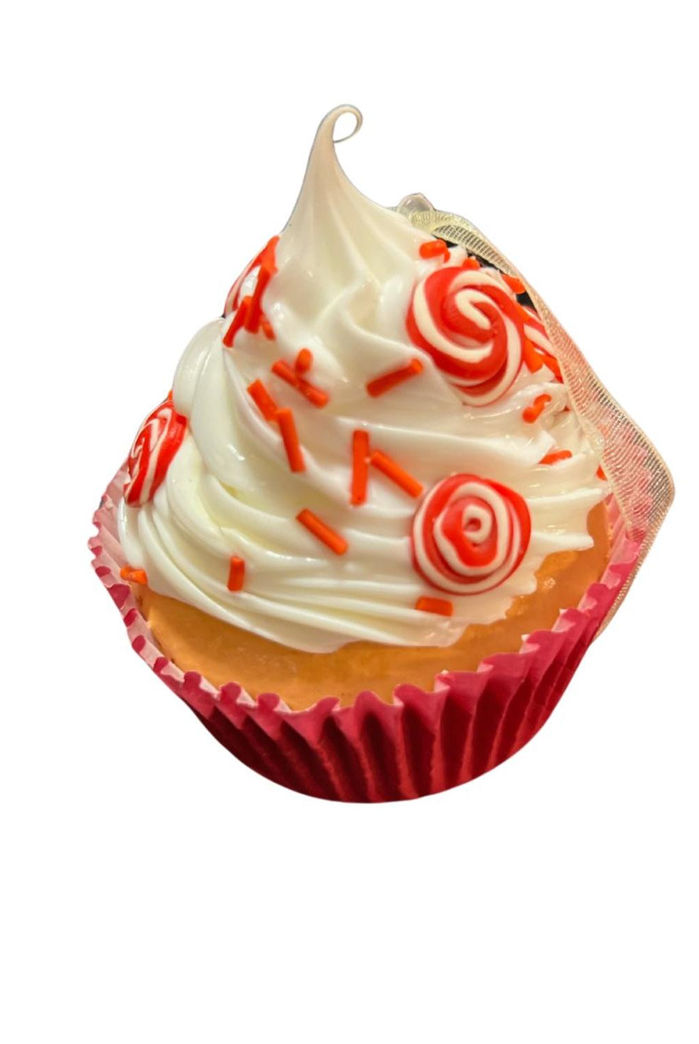 Sweet Cupcake With Candy Ornaments