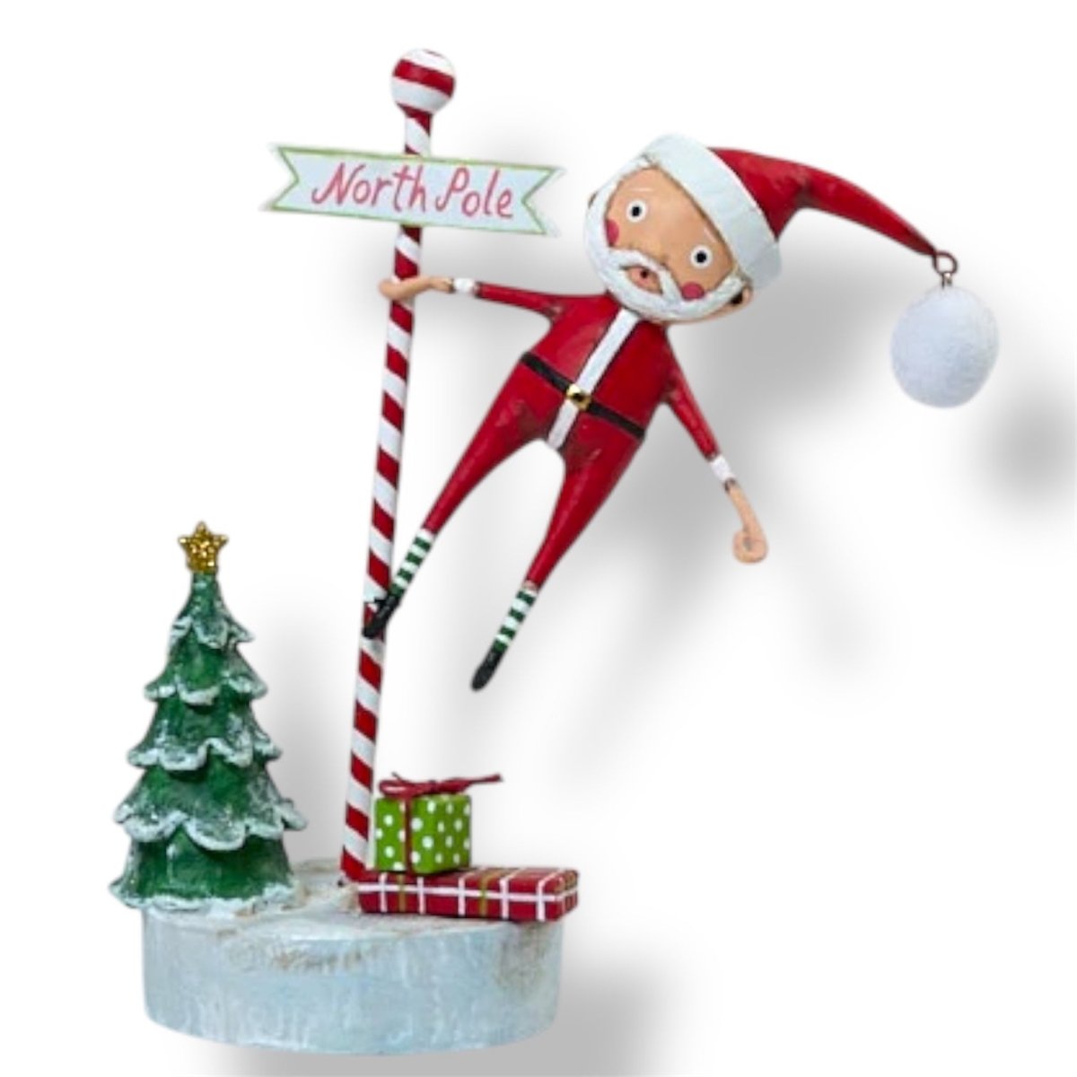 Shop For Swinging into Christmas Santa Figurine