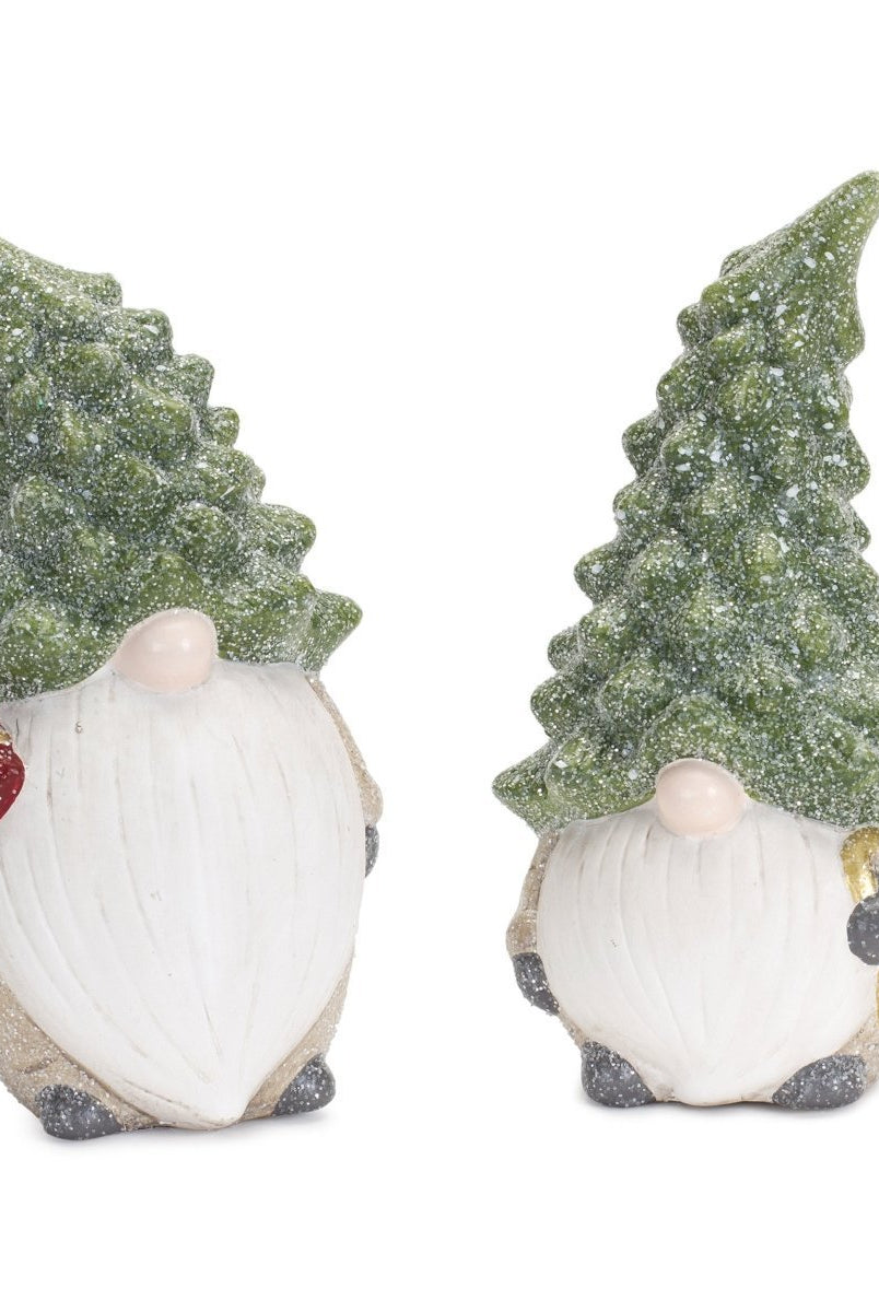 Shop For Terra Cotta Gnome Figurine with Pine Tree Hat (Set of 2)