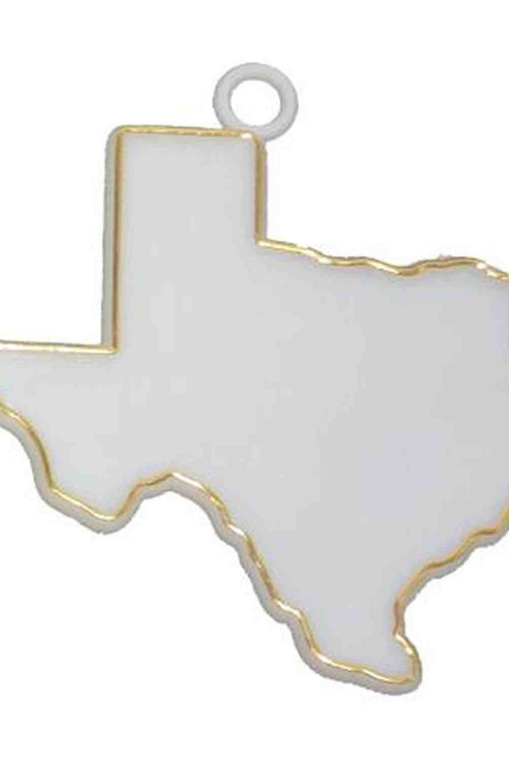 Shop For Texas Charm: White/Metallic Gold