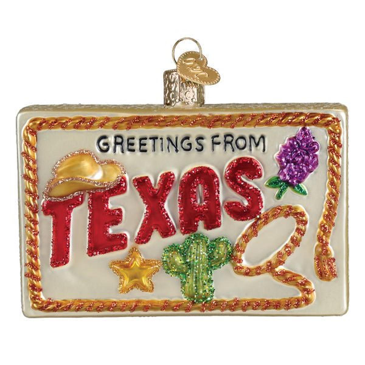 Shop For Texas Postcard Ornament