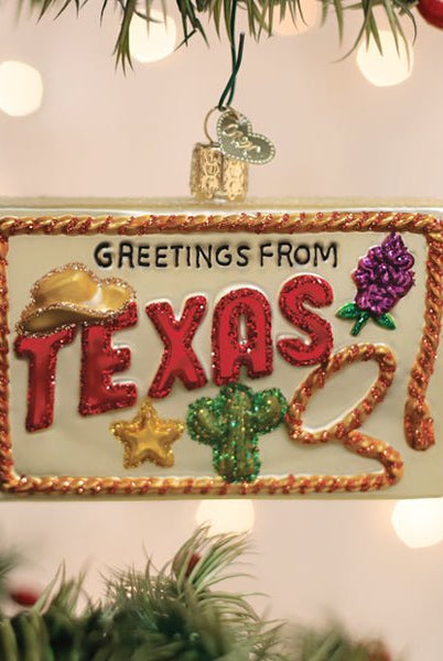 Shop For Texas Postcard Ornament
