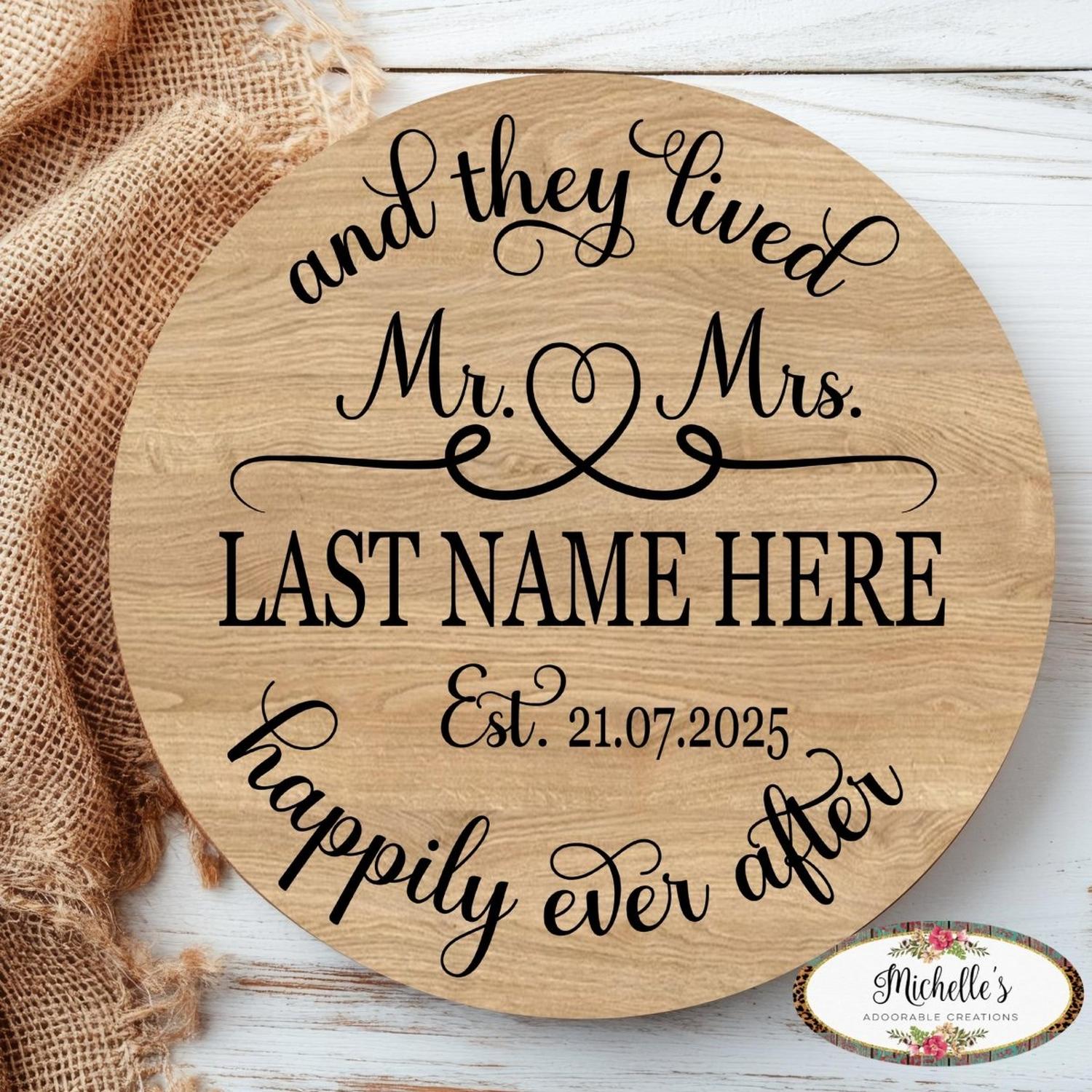 Shop For The Lived Happily Ever After Wedding Sign