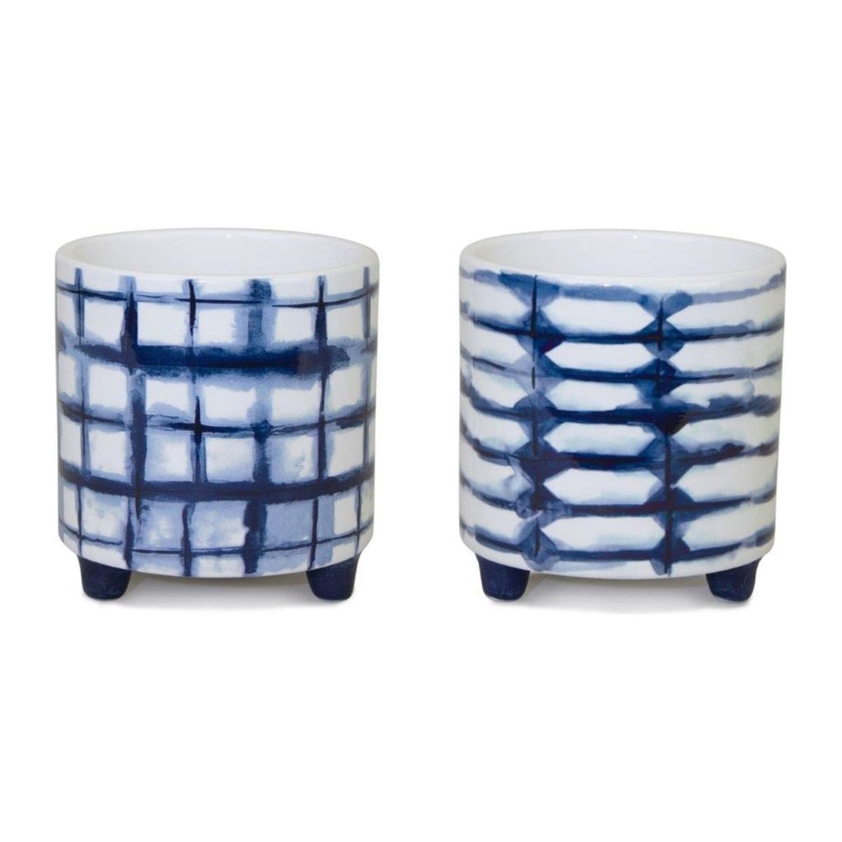 Shop For Tie - Dye Design Footed Planter (Set of 2)