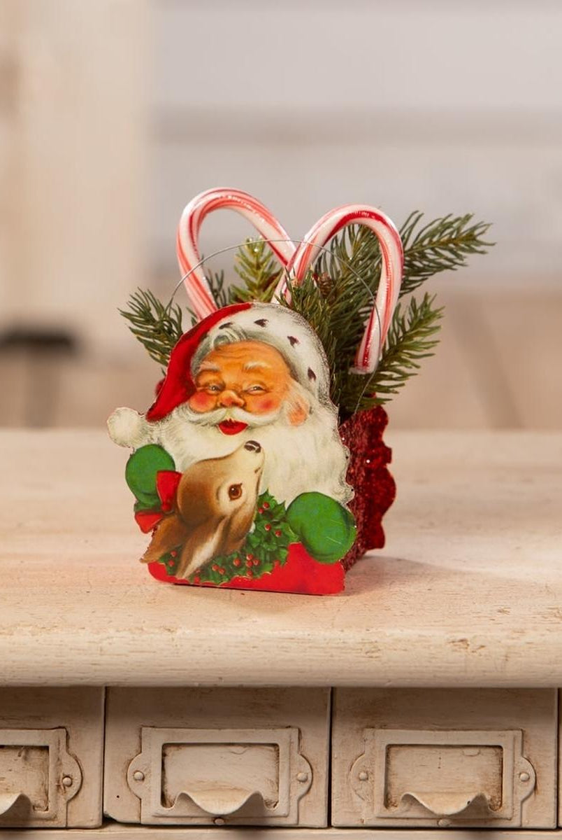 Shop For Tin Santa Bucket Small