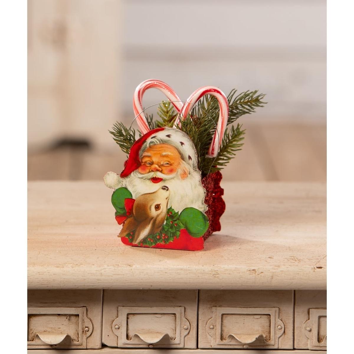 Shop For Tin Santa Bucket Small