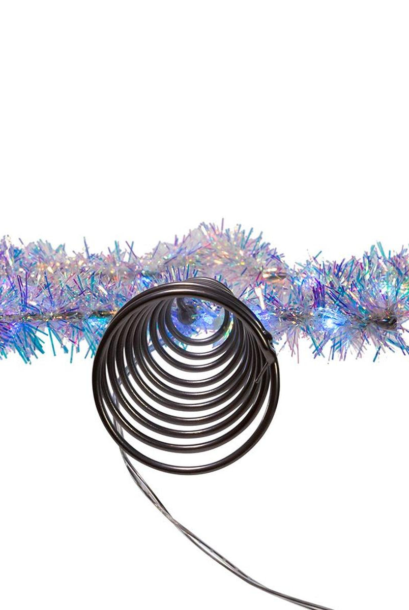 Shop For Tinsel Star Tree Topper with RGB LED Lights 12.2"