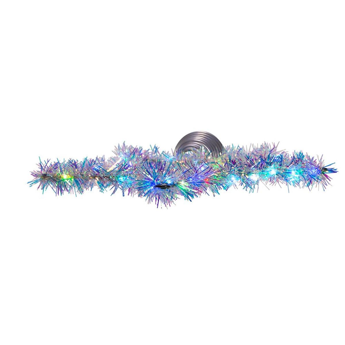 Shop For Tinsel Star Tree Topper with RGB LED Lights 12.2"