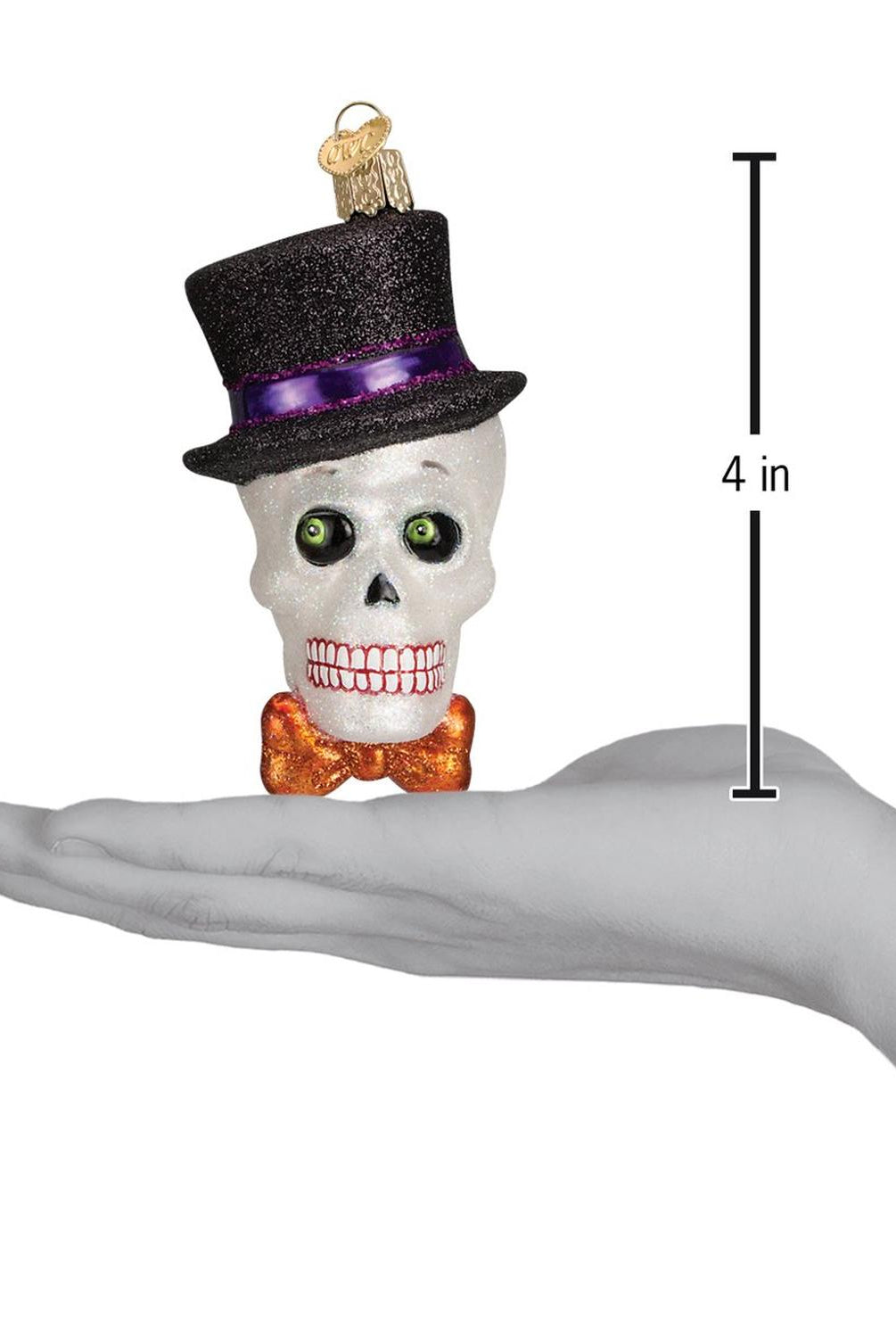 Top Hat Skeleton Ornament