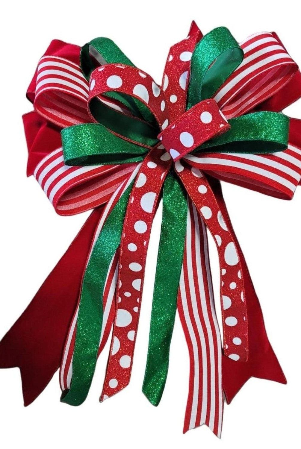 Traditional Color Tree Topper and Tails Set