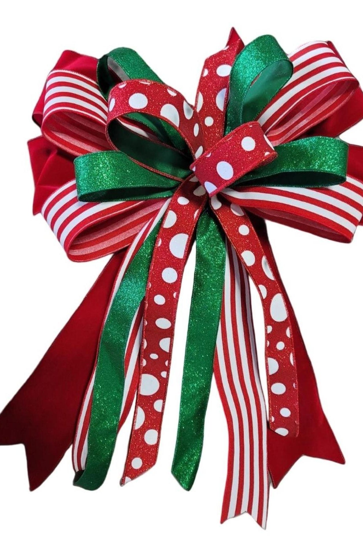 Traditional Color Tree Topper and Tails Set