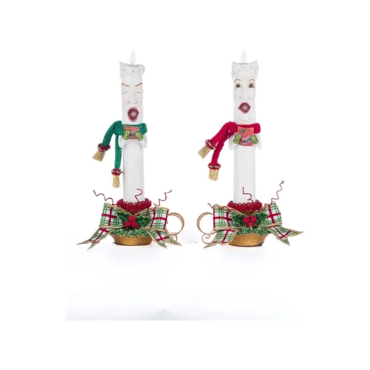 Shop For Village Of Holly Woods Caroling Candles Assortment of 2