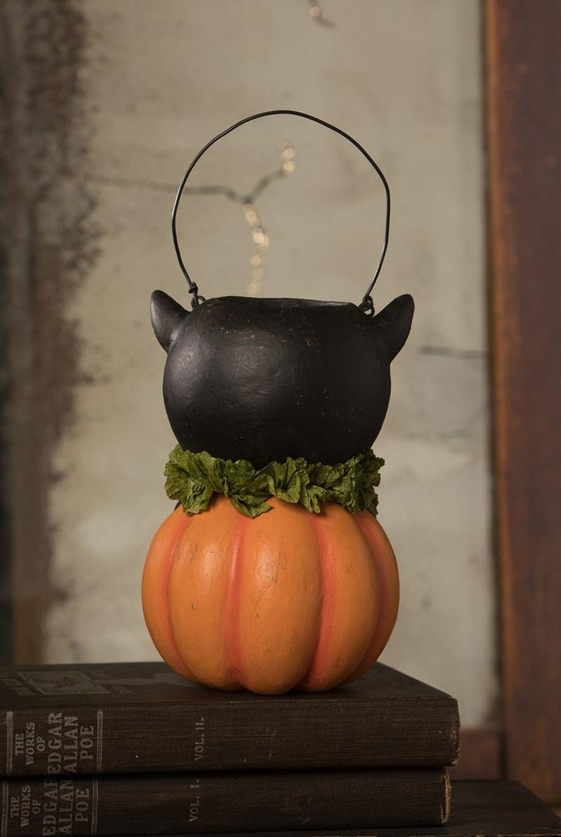 Shop For Vintage Black Cat in Pumpkin Bucket