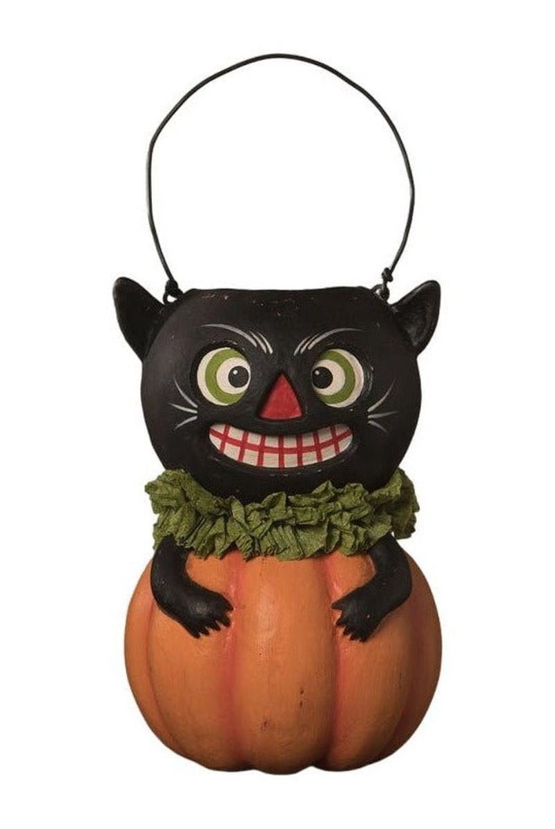 Shop For Vintage Black Cat in Pumpkin by Bethany Lowe Designs