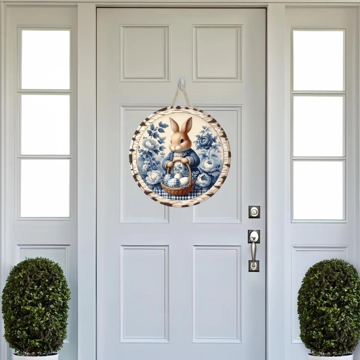 Shop For Vintage Bunny Blue Chinoiserie Sign