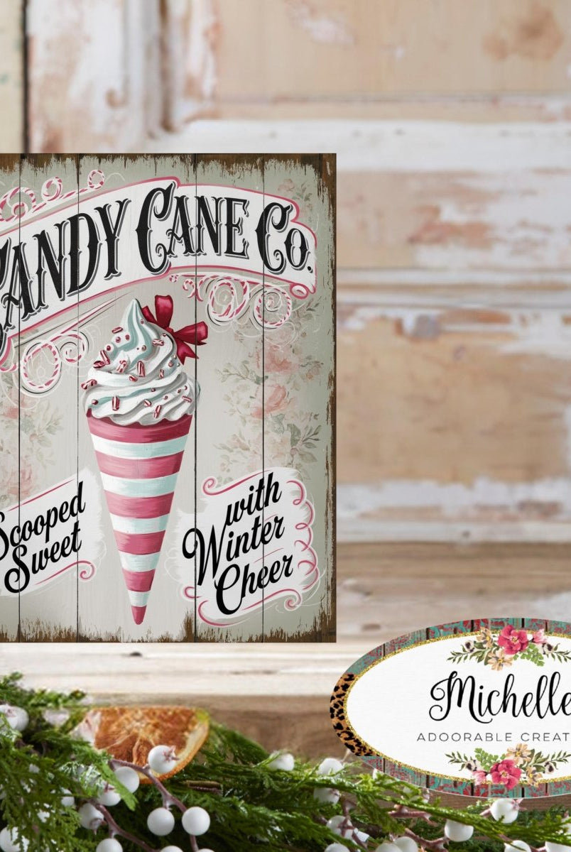 Shop For Vintage Candy Cane Co Christmas Sign