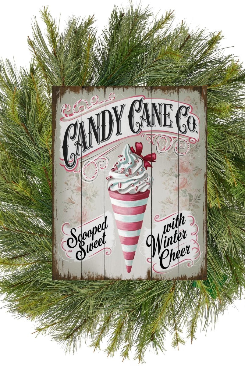 Shop For Vintage Candy Cane Co Christmas Sign