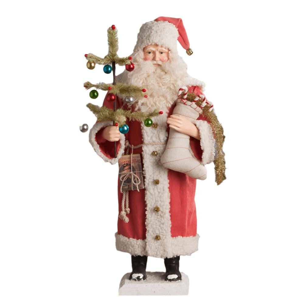 Shop For Vintage Santa Holding Stocking