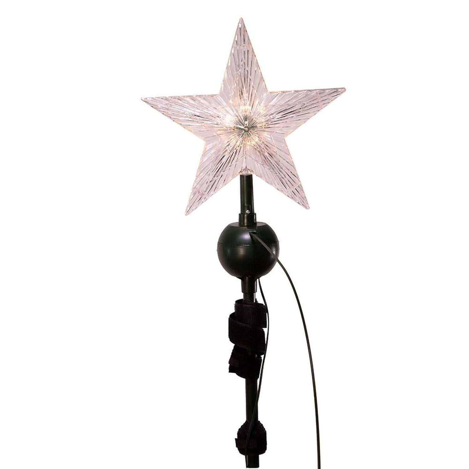 Shop For Warm White LED Star With Rotating Santa and Sleigh Treetop