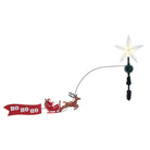 Shop For Warm White LED Star With Rotating Santa and Sleigh Treetop
