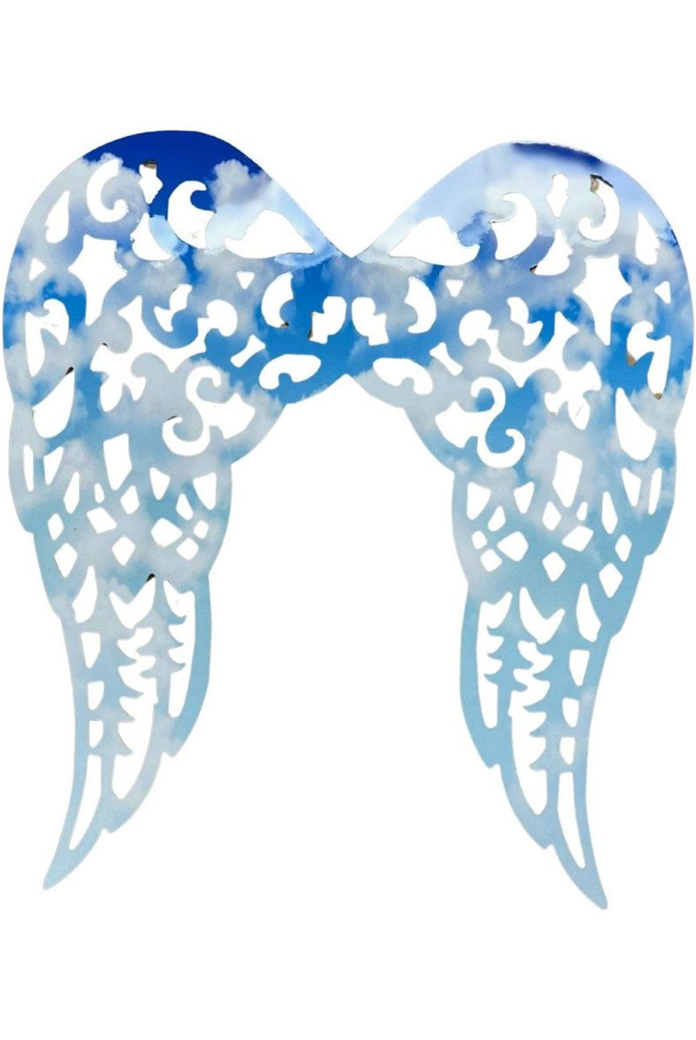Shop For Waterproof Filigree Angel Wings: Blue Cloud Sky